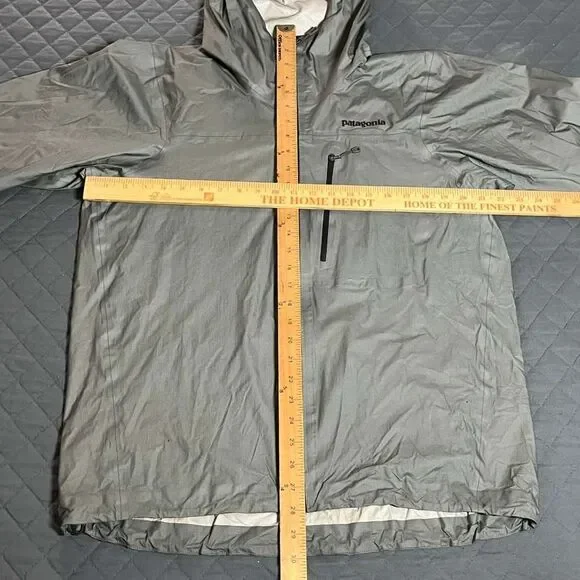 Patagonia Torrentshell H2No Rain JacketMen’s Medium Waterproof Hooded – Gray
